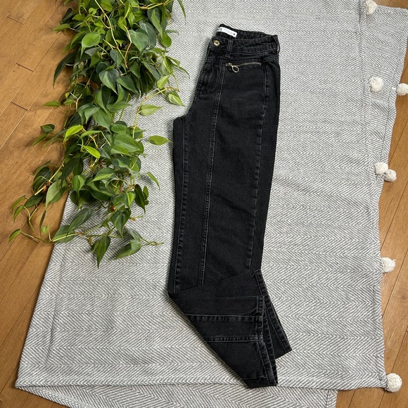 Zara ⎮ Black denim - Picture 1 of 7